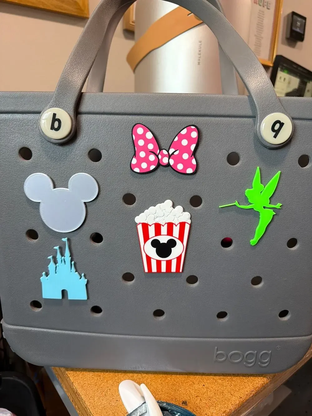 Lot of 5 Disney Themed Bogg Bag Charms - Slightly Imperfect